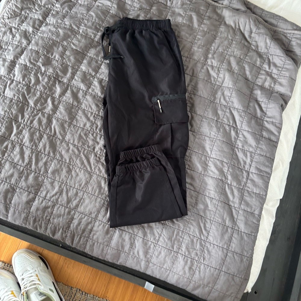 Sleek Black Cargo Pants for Men